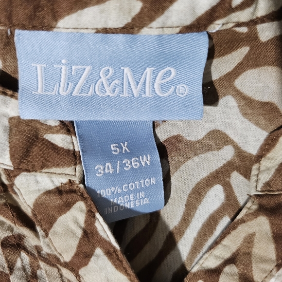 #716 Liz & Me Women's 5X Top. - Picture 3 of 3